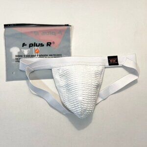 F + R - Size "S" Swimmer/Jogger Athletic Supporter - White/Black - Jockstrap
